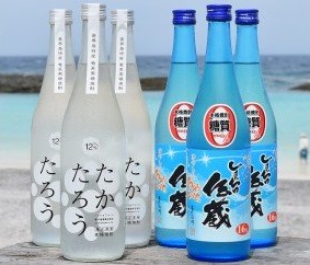 【夏季限定】黒糖焼酎６本セット(たかたろう12°（720㎖）×３本・しまっちゅ伝蔵16°（720㎖）×３本)