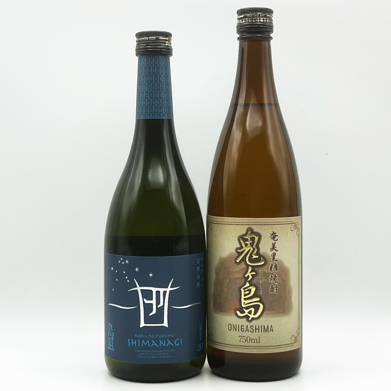 「島凪」30度・720ml×１本＆「鬼ヶ島」25度・750ml×１本【箱入り】